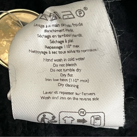 Sezane Lucas Jumper, Organic Cotton and Wool Sweater, Black, Size Medium - Picture 8 of 10